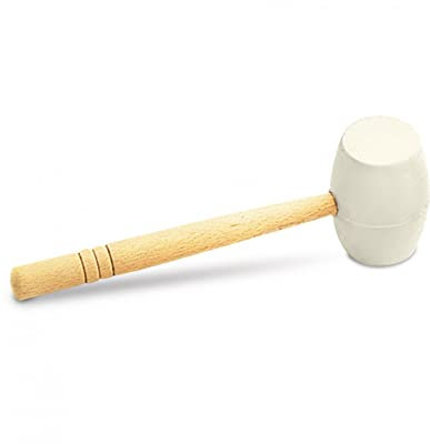 RUBI 65914 Maza de goma, Blanco, 750 g