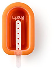 Lékué - Moule à Glace empilable Mini Orange 10,5 cm