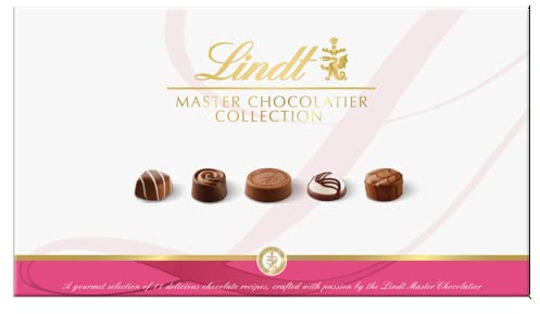 Lindt Master Chocolatier Collection – 320g Large Gift Box – Chocolate Assortment – Milk, Dark & White Pralines