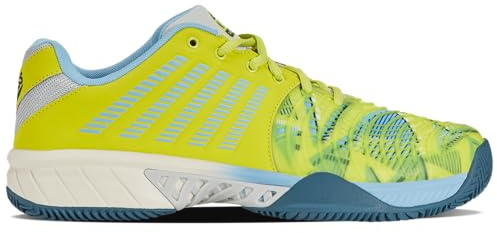 K-Swiss Express Light 3 HB Padel, Tenis Shoe Hombre, Evening Primrose Airy Blue Indian Teal, 44 EU
