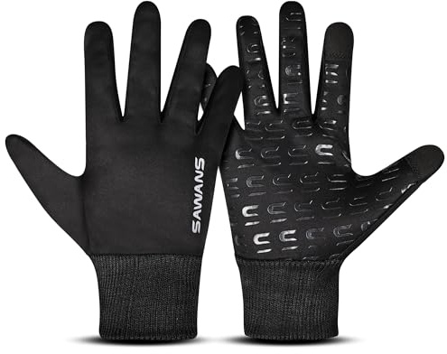 SAWANS Gants d'hiver chauds pour course à pied, cyclisme, écran tactile, antidérapants pour homme et femme, pour la conduite, le sport de plein air, la randonnée, le ski, l'escalade, l'équitation, la