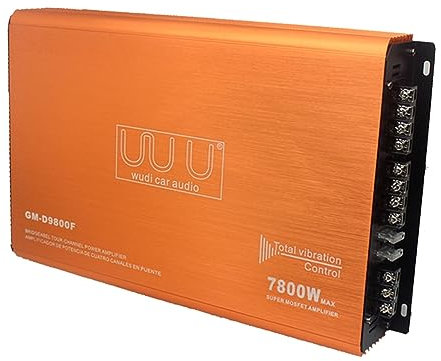 Netoches Car Audio Power Amplifier 12V 7800W 4 Channel Stereo Audio Adjustable Front and Rear Sound Field Car Sound Amplifier