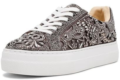 Betsey Johnson Womens Reily, Pewter, 6 UK