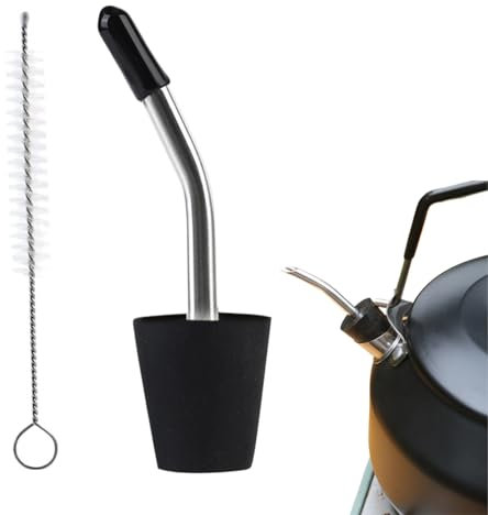 Bec Verseur Pour Cafetière - Bec Verseur À Liqueur Avec Brosse De Nettoyage Incluse,Accessoire Réutilisable pour Bouilloire Maison Cafés Restaurants Bars
