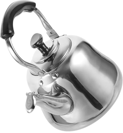 CIYODO Tetera Silbante Doméstica 1l De Acero Inoxidable Con Filtro, Calentador De Agua Para Hogar y Oficina, Aviso Acústico De Ebullición