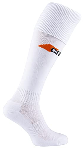 Mens White Grays Anti Bunching System G550 Durable Hockey Teamwear Sock Size L