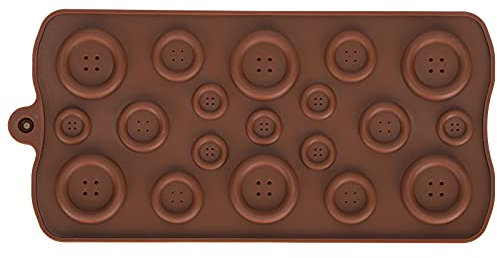 Stampo per Torta Al Cioccolato a Forma di Bottone, Decorazione per Torta in Silicone Stampo per Vassoio per Cubetti di Ghiaccio per Fai da Te Fondente Caramelle Al Cioccolato Gumpaste, Strumenti per D