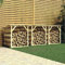 Tidyard 3 STK. Kaminholzregal Aussen Brennholzregal Holzunterstand Holzlager Holzregal Kaminholz Unterstand Garten Brennholzlager Pergola mit Dach 100x90x100 cm Kiefernholz Imprägniert