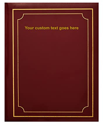 Arpan Personalised Custom Text Self Adhesive Photo Album 20 sheets, 40 Sides. (Red)