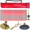 Pro 30ft Drain Rod Set Kit in Carry Bag Professional Heavy Duty Unlock Plunger Worm Scraper Cleaning Rods Rodding 14 PC 9m Length