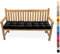 Lsjoaw Bankauflage Bankkissen 95X45X6CM Sitzauflage Sitzkissen Bank Bankpolster Sitzpolster Auflage für Gartenbank Sitzbank & Hollywoodschauke Outdoor/Indoor,Color#37 Schwarz