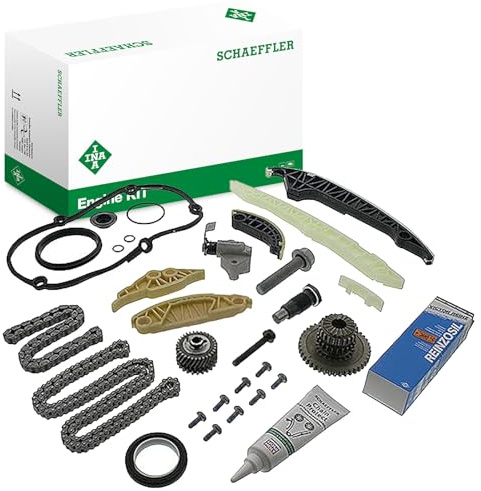 INA 559 0196 40 Steuerkettensatz Steuerkette Kette geräuscharm 170 96 mit Dichtungen mit Dichtungen Kompatibel mit VW Golf 7 Schrägheck 5G1, BQ1, BE1, BE2 06H103319Q 06H103488M 06H105209AT