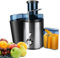 Juicer, 400W Centrifugal Juicer Machines Whole Fruit and Vegetable Juice Extractor, 2.6 Wide Mouth Juicer Maker Machines Quick Juicing with 2 Speeds, Stainless Steel Portable Smart Juicer, Easy Clean
