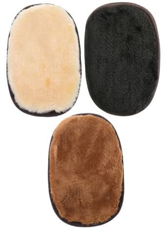 TOBBOMEY Guanti Lucidanti per Scarpe in 3 Pezzi Morbida Sintetica Guanto per Lucidare Stivali e Auto Panno Lucidante per Auto