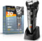 Singphere Electric Razor for Men, Rechargeable Cordless Electric Shavers Men, Wet & Dry Shaver with Pop-Up Trimmer, Shavers with Two Speed Modes and Led Display, Ideal Gifts
