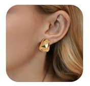 LILIE&WHITE Gold Ohrclips Damen– Hypoallergen, Langlebig, Schweiß- und Wasserresistent – Ohrschmuck für Damen, Geschenkidee für Besondere Anlässe