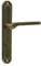 domino Türgriff 78 Drückergarnitur WC - Badezimmer Set Links & Rechts Türbeschlag für WC/Badezimmertüren L-Form Türbeschläge aus Aluminium Bronze Türdrückergarnitur NEMO M3