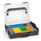 L-BOXX 102 Kunststoff Werkzeugkoffer schwarz Deckel transparent mit Insetboxen-Set H3 Sortierboxen für Kleinteile | ideale Schraubenaufbewahrung System
