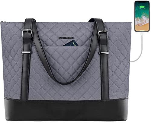 KROSER Laptop Tote Bag for Women, Work Bag Purse Teacher Bag 15.6 Inch Laptop Bag Computer Work Briefcase Handbag Shoulder Bag