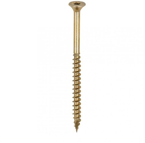 350 Pieces-TIMCO C2 Clamp-Fix Multi-Purpose Premium Countersunk Gold Woodscrews - 5.0 x 80