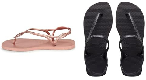 Havaianas, Women's, Luna, Beach Sandals, Crocus Rose, 4.5/5 UK, Women's, Flash Urban, Beach Sandals, Black, 4.5/5 UK