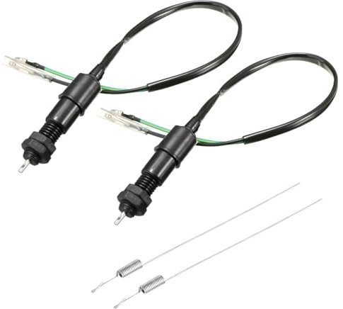 CGEAMDY 2 Stück Bremslichtschalter Mit Feder, Universal für Quad Bikes, Scooters und Motorräder Hinten