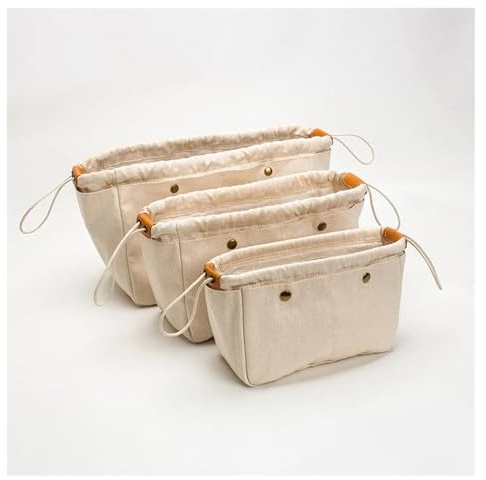 MIUYTRN Borse for cosmetici Borsa con inserto in tela adatta for marca di design Borsa tote di grande capacità Base Shaper Borsa interna for organizer for trucco cuicui(S)