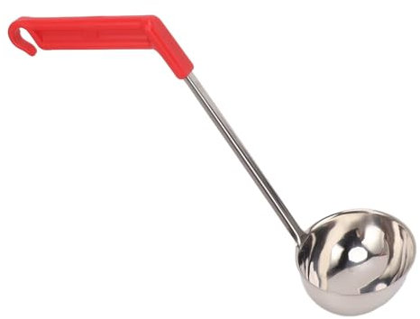 Suppenkelle aus Edelstahl, Ergonomisches Griffdesign, Griff aus Kunststofffolie, Ideal für den Täglichen Kochbedarf, Suppe, Chili, Sojasauce (180 ml)