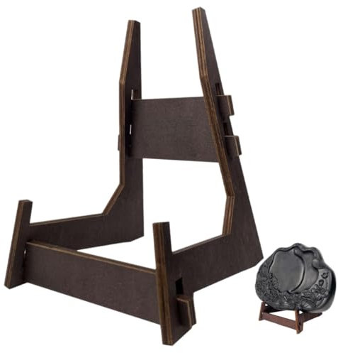 Alipis Elegant Plate Holder Photo Frame Stand Small Display Stand for Home Office Restaurant