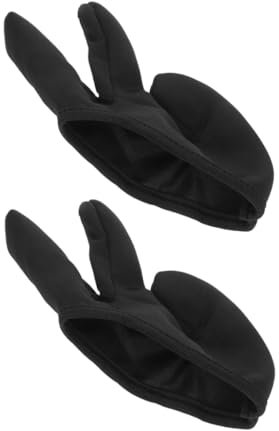 Healeved 2stücke Handschuhe Für Lockenstab Aus Hitzebeständigem Material Drei Finger Abdeckung Für Haarstyling Und Färben Wärmeisolierend Und Sicher