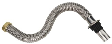 40cm/60cm Bathroom Stainless Steel Sink Siphon Replacement Waste Drain Valve Flexible Pipe Hose(40cm)