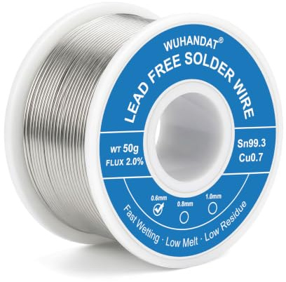 50g Stagno per Saldare,Sn 99,3 Cu 0,7,Stagno,Filo Stagno