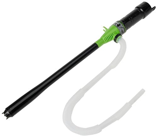 Ribimex Pompa Manuale per Travaso Liquidi a Batteria, Flusso 5-9 L/min, Ideale per Liquidi non Corrosivi come Acqua e Olio con temperature sotto i 50°C, Funziona con 2 Batterie LR20 - PRKG110P