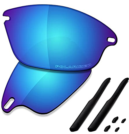 SAUCER Lenti di ricambio premium e kit di gomma per occhiali da sole Oakley Fast Jacket OO9097 | Fast Jacket Low Bridge Fit OO9162, Taglia unica