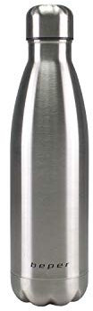 BEPER Acero BI.505, 500ml, Doble Pared, Plata Botella Térmica 500 ml, Plateada, Inoxidable, Stainless Steel