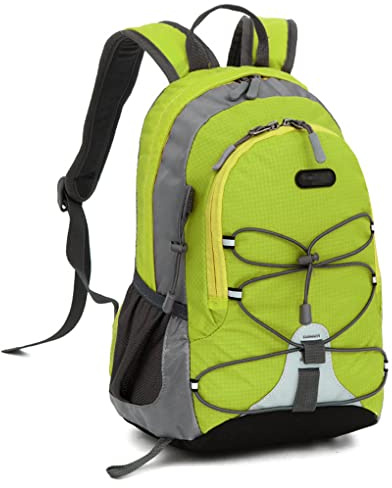 AUXDIQ 10 liter vattentät ryggsäck utomhussport camping pack bergsklättring klättring ryggsäck vandring dagpack Grön