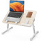 Tisch, SAIJI Betttisch höhenverstellbar, mit 4 einstellbare Winkel, Klappbarer Lapdesk, für Sofa Couch Boden Arbeiten Studieren Lesen Schreiben Essen, Fit bis zu 17 Laptop