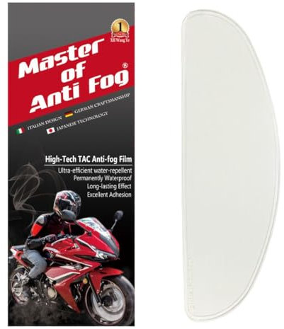 XII WY Película Protectora antivaho Universal para Casco de Motocicleta, Inserto de Lente de Visera Transparente Resistente a la Niebla 9.5cm X 25cm