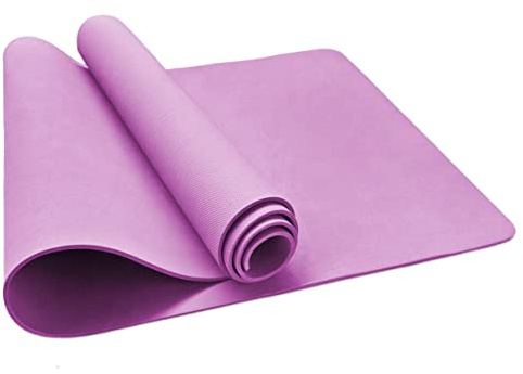 Tappeto Fitness Morbido Antiscivolo Tappetino Esercizi Ginnastica Aerobica Stuoia Yoga Pilates Viola