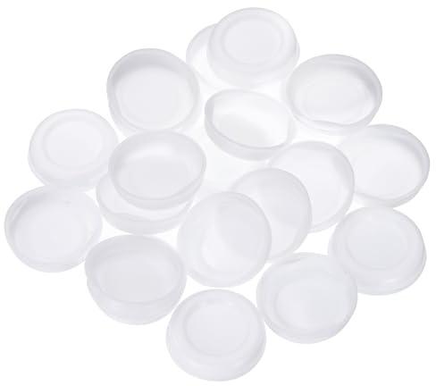 QUARKZMAN 50 Pcs Tapas de Extremo de Tubo de Despacho de Cartón Redondo de 1.8 Id Tapas de Extremo Protectoras de Plástico para Tubos de Despacho de Papel Despacho y Almacenamiento