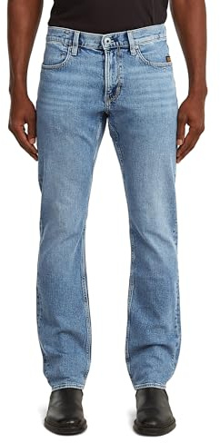 G-STAR Homme Jean Mosa Straight, Bleu (faded sea point blue D23692-D930-H078), 32W / 32L