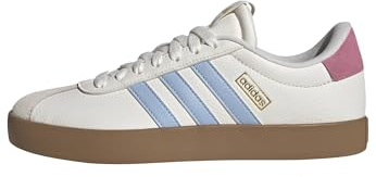 Adidas Women's VL Court 3.0, White/Clear Sky/Bliss Pink, 7.5