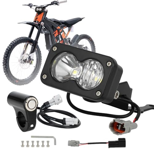 AnXin Motorrad-Scheinwerfer, elektronisch, Dirt Bike, Scheinwerfer mit Schalter für Surron Light Bee X/S