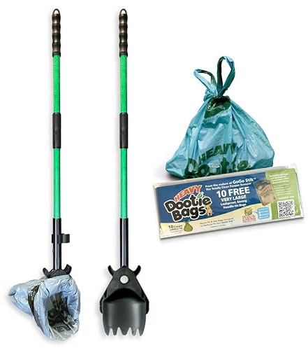 XP Pooper Scooper & Rake Set, Consumer Reports #1 Rated Ergonomic Scooper 2024, 2026. Strong & Lightweight, Dogs & Pet Poop Cleanup & Waste Removal - Fits Any Style Bag. 10-Year Wty.