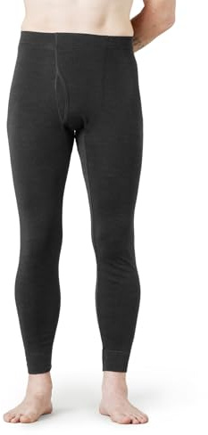 LAPASA Pantalones Térmicos Ligeros 100% Lana Merino para Hombre Calzoncillos Largos Capa Base Ropa Interior M30 M Gris Oscuro (Ligero)
