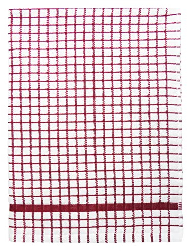 Samuel Lamont & Sons Poli-Dri Tea Towel Burgundy, Size 50cm x 70cm, 100% Cotton Terry Towelling , Ultra-Absorbent & Super Soft, Machine Washable, Burgundy, One Size