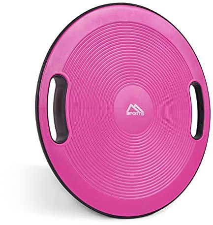 Balance Board Premium 40 cm Durchmesser inkl. Übungsposter und Work Out App GRATIS - Therapiekreisel Physiotherapie Wackelbrett (Purpur)