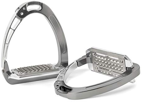 Acavallo Arena Aluplus Staffa di Sicurezza Titanio per Cavallo, Alluminio Anodizzato, Acciaio Inossidabile, Argento