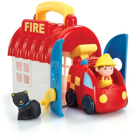 HappyLand Take And Go Fire Station For Children From 18 Months To 5 Years Early Learning Centre Fire Engine Toys Figures Playset Gift Kids Elc Toys Elc Happy Land Set