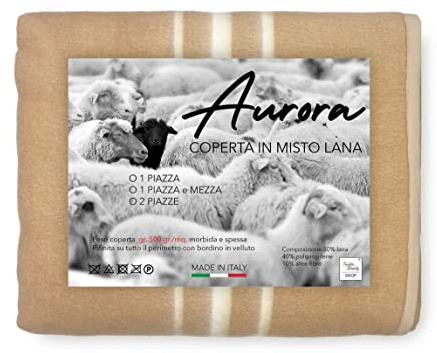 Tex family Coperta in Misto Lana Aurora Invernale - 1 Piazza E Mezza